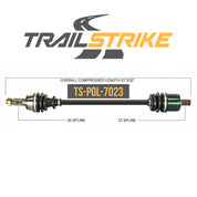 TrailStrike Front Pair CV Axles For Polaris Ranger XP 900 2018-2019