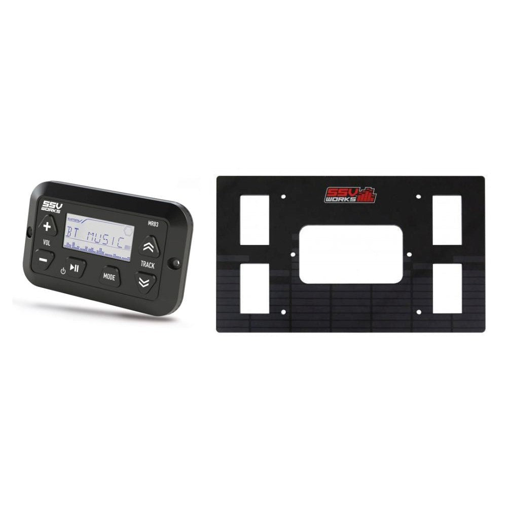 SSV Works MRB3 Media Controller With Dash Panel Kit For Polaris RZR XP 14-18