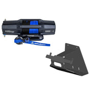 Viper V2 UTV Winch Kit 6000 lb Wide Spool With 60 Feet Blue Synthetic Rope With Mount For Can-Am Maverick X3 2017-2021