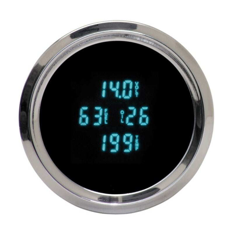 Dakota Digital 3-3/8" Round Performance Multi-Function Gauge Motorcycle HLY-3401