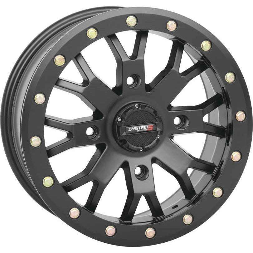 System 3 SB-4 Beadlock Matte Black Wheel 14x10 4/156 5+5 (-5mm) 14S3-31561