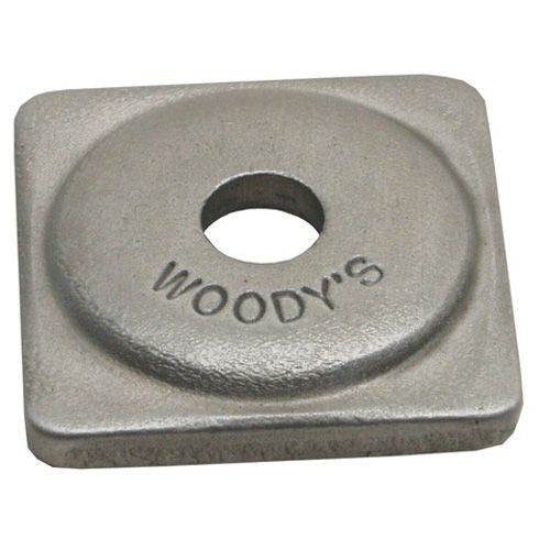 Woodys Square Grand Digger Support Plate 5/16" 12 Pack - ASG-3775-12