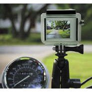 Ram Mounts U-Bolt Handlebar/Rail Mount with GoPro Adaptor Standard Double Socket Arm - RAM-B-149Z-GOP1U