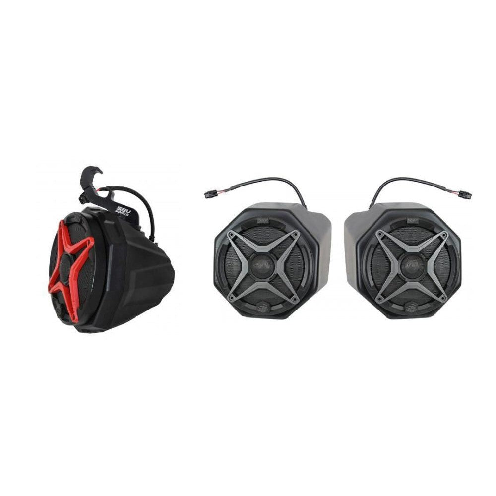 SSV Works Cage Mounted 6.5" SSV Speaker Pods W/ Front 6.5" Speaker Pods For Polaris General 1000 16-22
