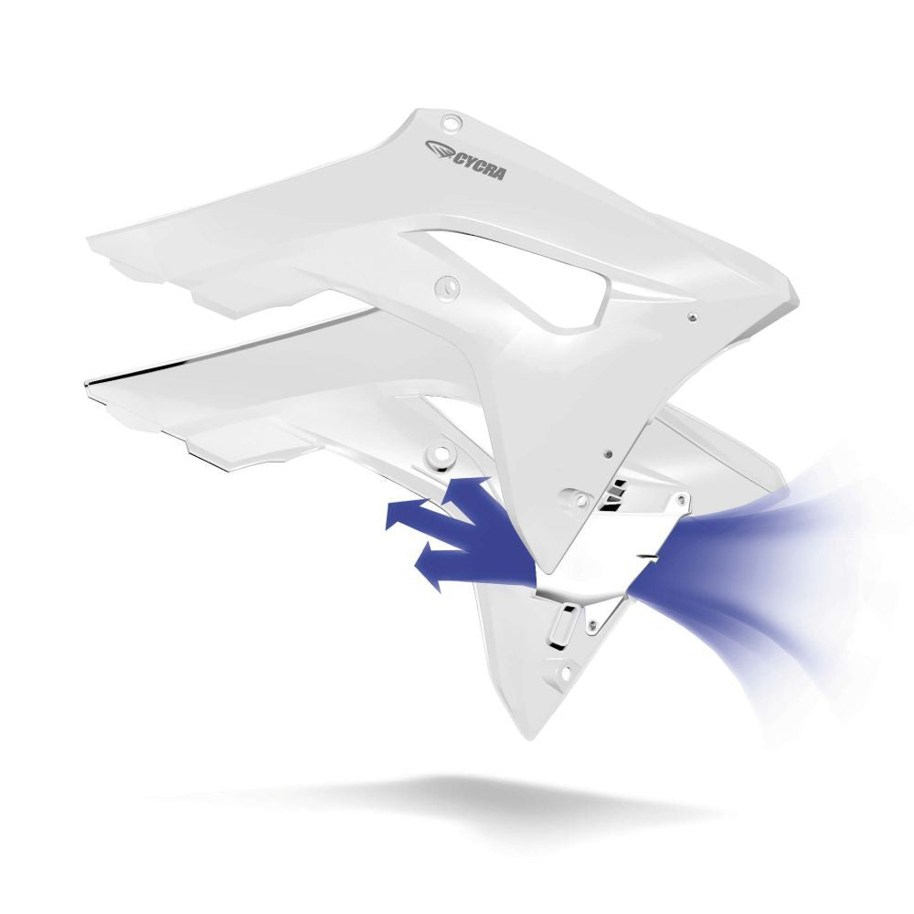 Cycra Powerflow Intake Radiator Shroud White - 1CYC-1889-42