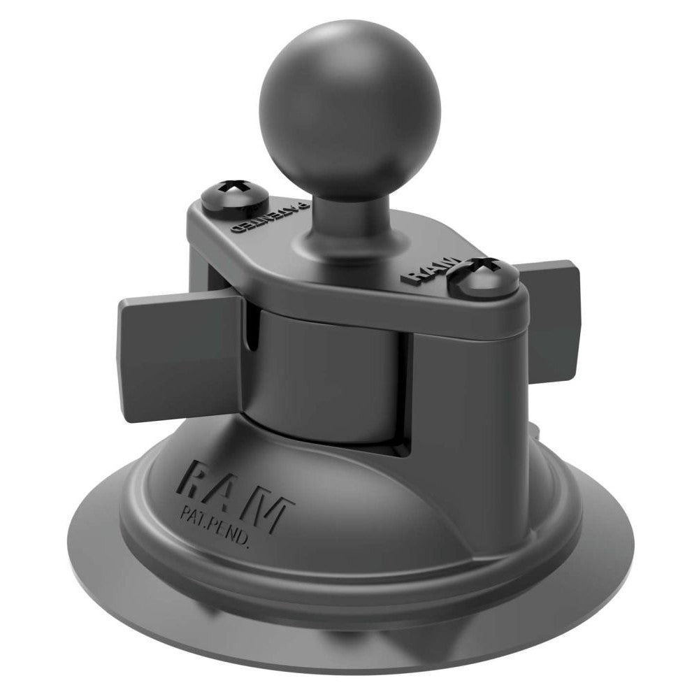 Ram Mounts Suction Cup Mount 3.3 in. Black - RAM-B-224-1U