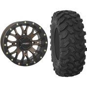 Set of 2 Mounted Wheel and Tire Kit Wheel: 15x7 6+1 4/156 Tire: 32x10-15 8 Ply