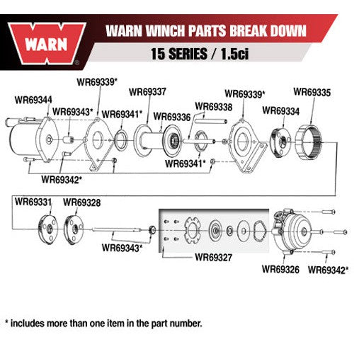 WARN 69335 Winch Ring Gear