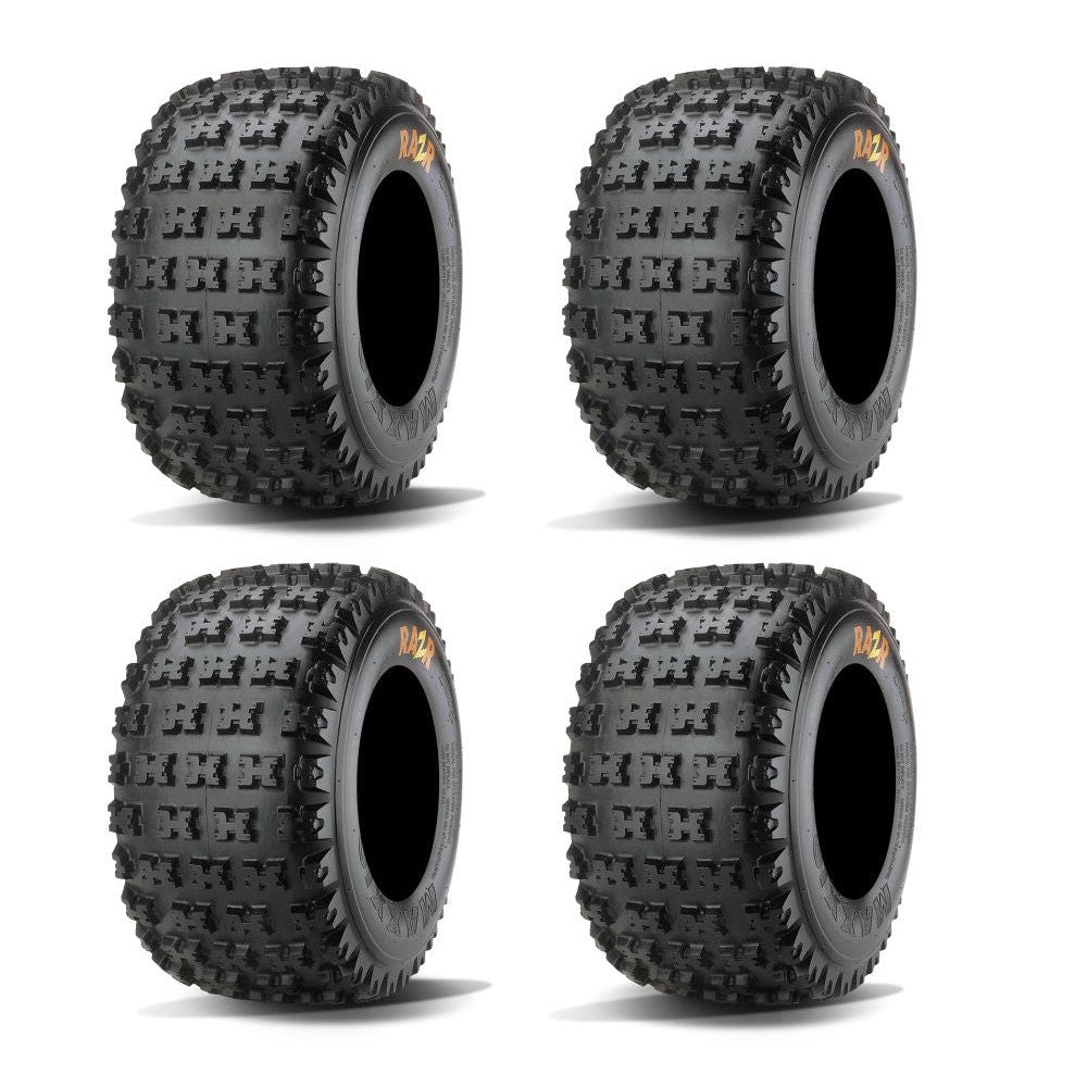 Full Set Of Maxxis RAZR Cross Bias (4 Ply) ATV Tires 20x11-9 (4)