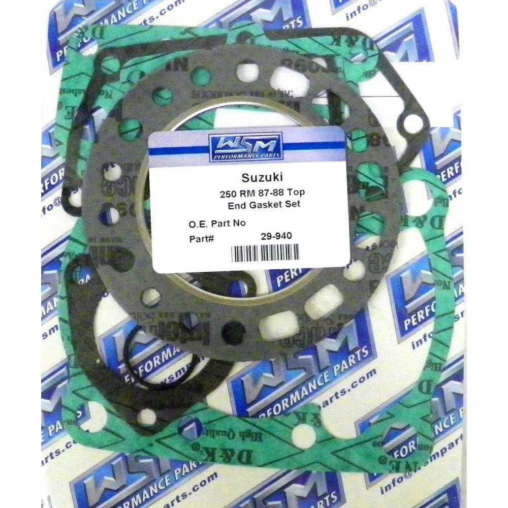 WSM Top End Gasket Kit For Suzuki 250 RM 87-88 29-940