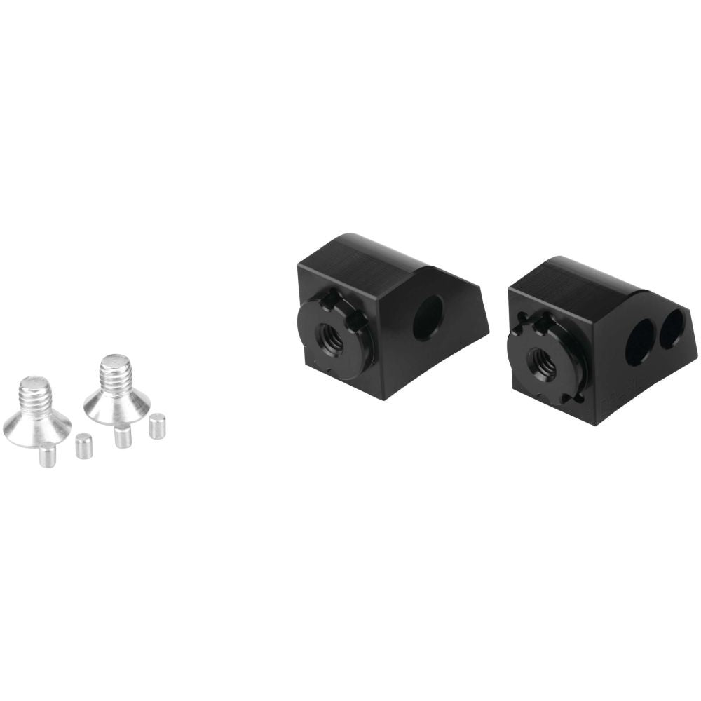 Puig Adjustable Footpeg Adaptors Passenger Black - 20252N