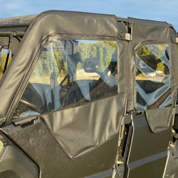 Falcon Ridge Half Soft Roll-Away Doors With Zipper For Can-Am Defender 2017-2022