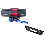 Viper V2 UTV Winch Kit 4500 lb Standard Spool With 40 Feet Red Synthetic Rope With Mount For Textron Stampede 2017-2019