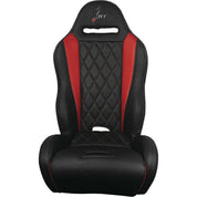 DragonFire Racing Highback RT Diamond Series Seat Black/Red - 15-0068