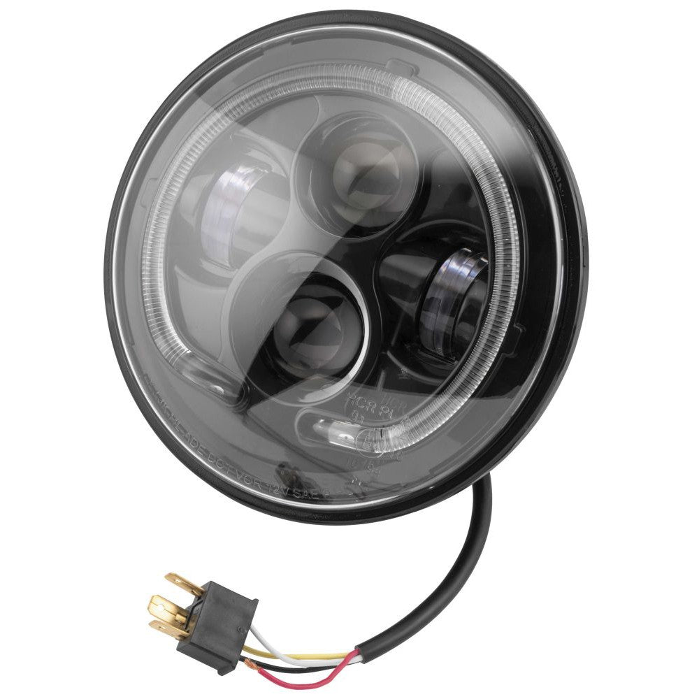 Letric Lighting Halo Style Headlights Black 7"
