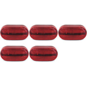 Set of 5 Oblong Clearance Light Red