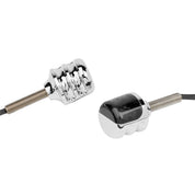 Arlen Ness 1" Fluted Chrome/Amber LED Indicators 12-726