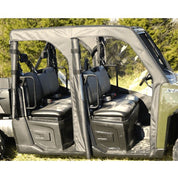 Falcon Ridge Black Canvas Soft Roll-Away Doors With Zipper For Polaris Ranger 2014-2019