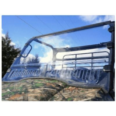 Falcon Ridge Aero-Vent Front Hard Coat Windshield For Kawasaki Mule 2019-2023