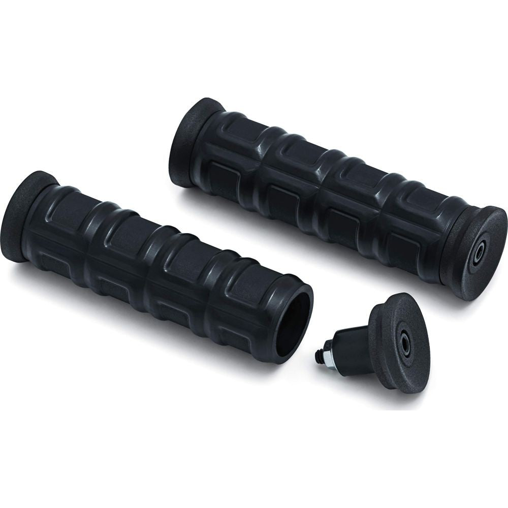 Kuryakyn Dillinger Grips for Street Satin Black 1"