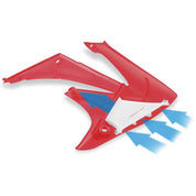 Cycra Powerflow Intake Radiator Shroud Red - 1CYC-1886-33