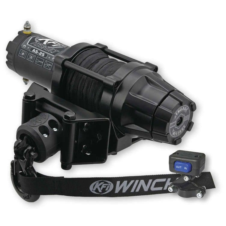 KFI 2500 ATV Assault Series Black Synthetic Winch AS-25