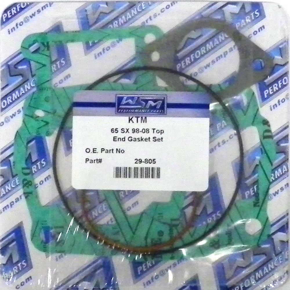 WSM Top End Gasket Kit For KTM 65 SX / XC 98-08 29-805