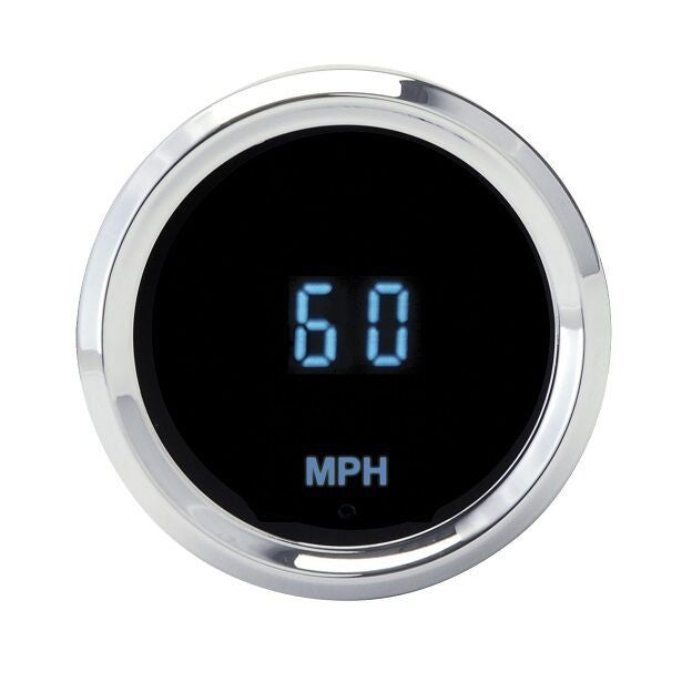 Dakota Digital Universal 2-1/16" Round Mini KPH Speedometer Gauge Blue SLX-01-4