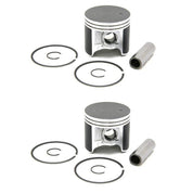 2 SPI Pistons, Bearings & Top End Gasket Kit Arctic Cat 600 Standard Bore 78mm
