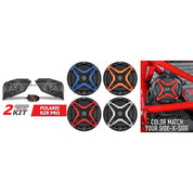 SSV Works Rear 6.5" Add On Speaker Pods With Red Grills For Polaris RZR Pro 20-22