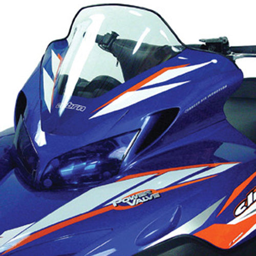 COBRA YAMAHA VIPER MID CLEAR WITH BLUE ACCENT AND GRAPHICS