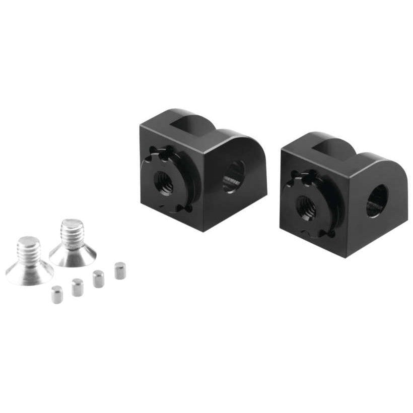 Puig Adjustable Footpeg Adaptors Rider Black - 20238N