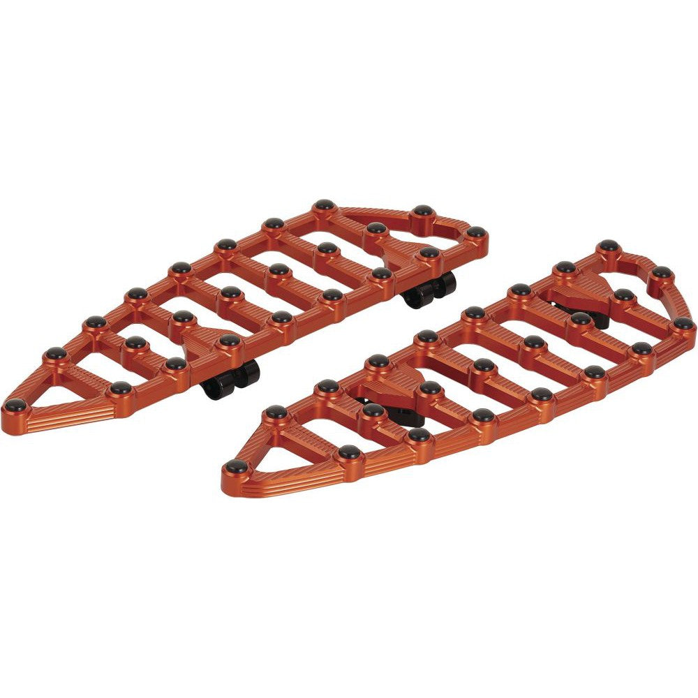 Arlen Ness MX Orange Driver Floorboards 410-011