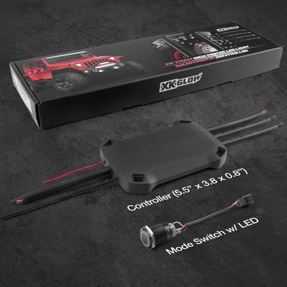 XK Glow Titan High Power LED Lightbar App Controller - XK-TITAN-KIT