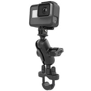 Ram Mounts U-Bolt Handlebar/Rail Mount with GoPro Adaptor Short Double Socket Arm Short Double Socket Arm - RAM-B-149Z-A-GOP1U