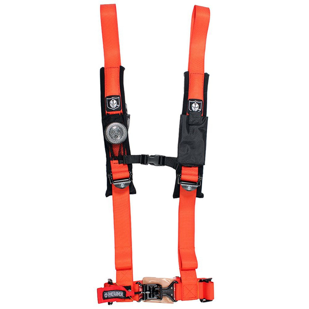 Pro Armor 4 Point Seat Harness 2" Pad Orange - A114220OR