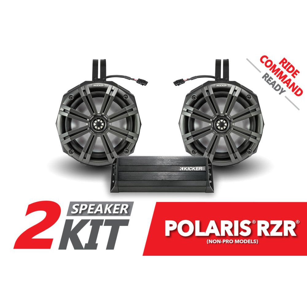 SSV Works 2 Kicker Speaker Cage-Mounted Plug-And-Play System 190-RZ4-C2KRC