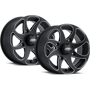 ITP Set of Four Twister Wheels Black 14x7 4/110 5+2