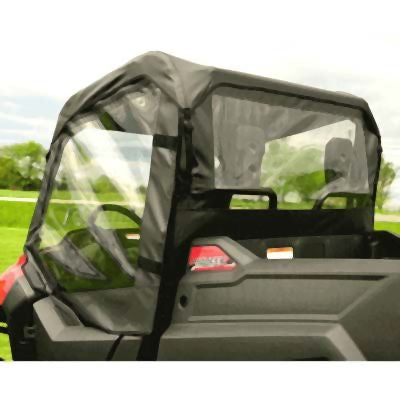 Falcon Ridge Black Canvas Soft Roll-Away Doors And Cold Rated Rear Window For Honda Pioneer 2014-2023