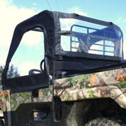 Falcon Ridge Black Canvas Soft Roll-Away Doors And Cold Rated Rear Window For Kawasaki Mule 2019-2023