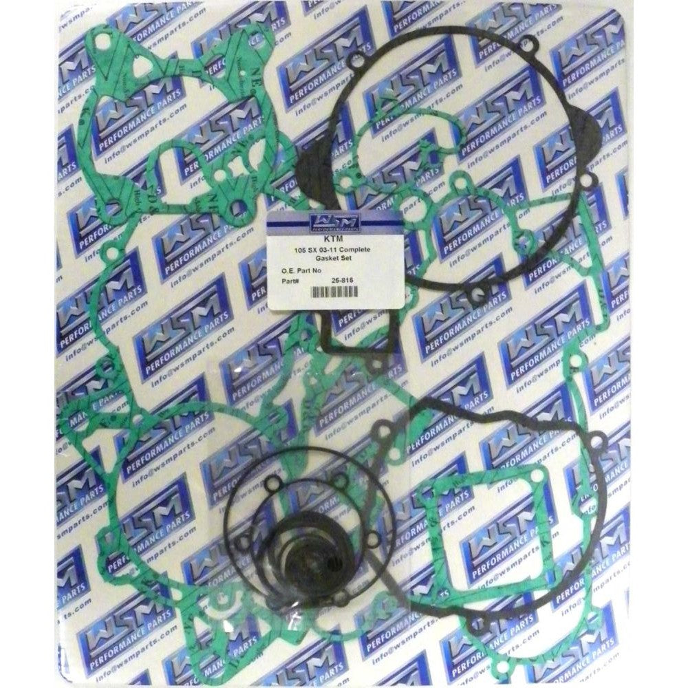WSM Complete Gasket Kit For KTM 105 SX / XC 04-11 25-815