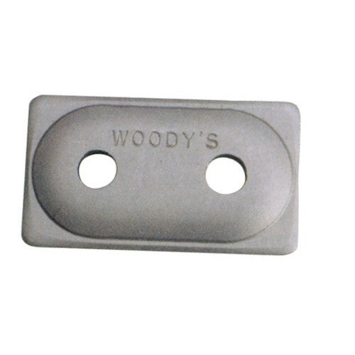 Woodys ADA-2-3775 Angled Double Digger Aluminum Support Plate 5/16" - 12 Pcs