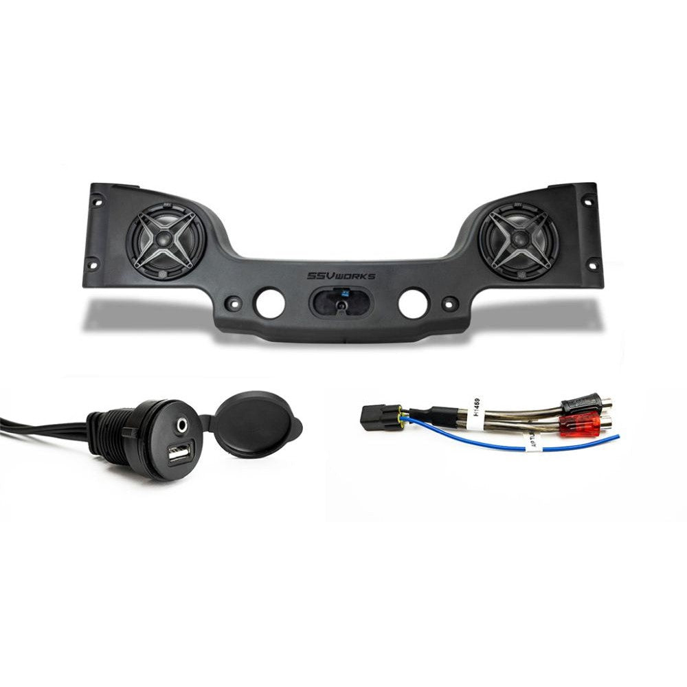 SSV Works 8" Overhead Speaker Upgrade With RCA Harness And AUX/USB Add-On