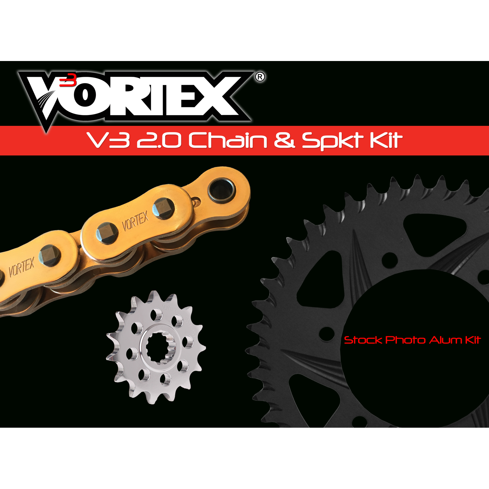 Vortex Gold HFRA G520RX3-110 Chain and Sprocket Kit 15-47 Tooth - CKG6450
