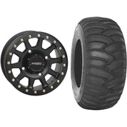 Set of 2 Mounted Wheel and Tire Kit Wheel: 15x10 5+5 4/156 Tire: 32x12-15 2 Ply