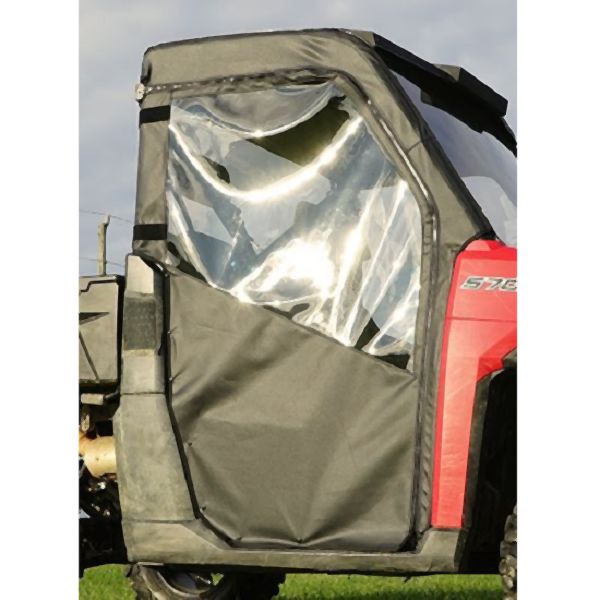 Falcon Ridge Black Canvas Soft Full Doors For Polaris Ranger 2009-2023