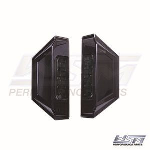 WSM L.E.D Tail Lights for Polaris 1000 General - Smoked Lenses 020-352-00