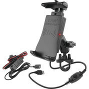 Ram Mounts Quick-Grip Waterproof Wireless Charger With Handlebar Mount - RAM-B-149Z-A-UN14W-V7M