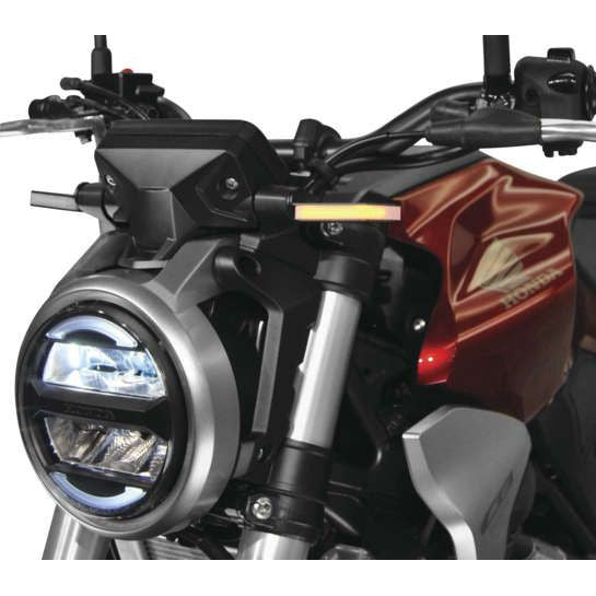 New Rage Cycles LED Replacement Turn Signals Front Black - CB300R-FB