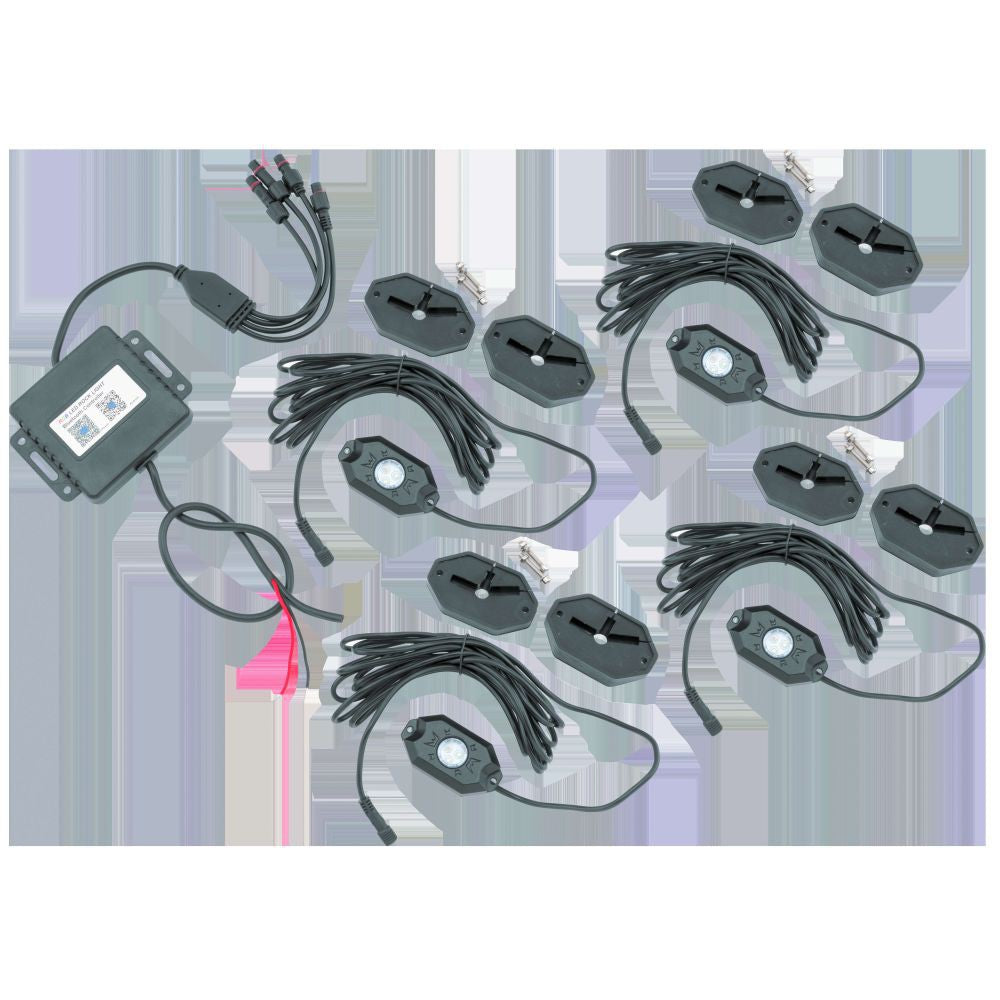 Whip It LED Bluetooth Rock Lights 4 Pods - 3-118